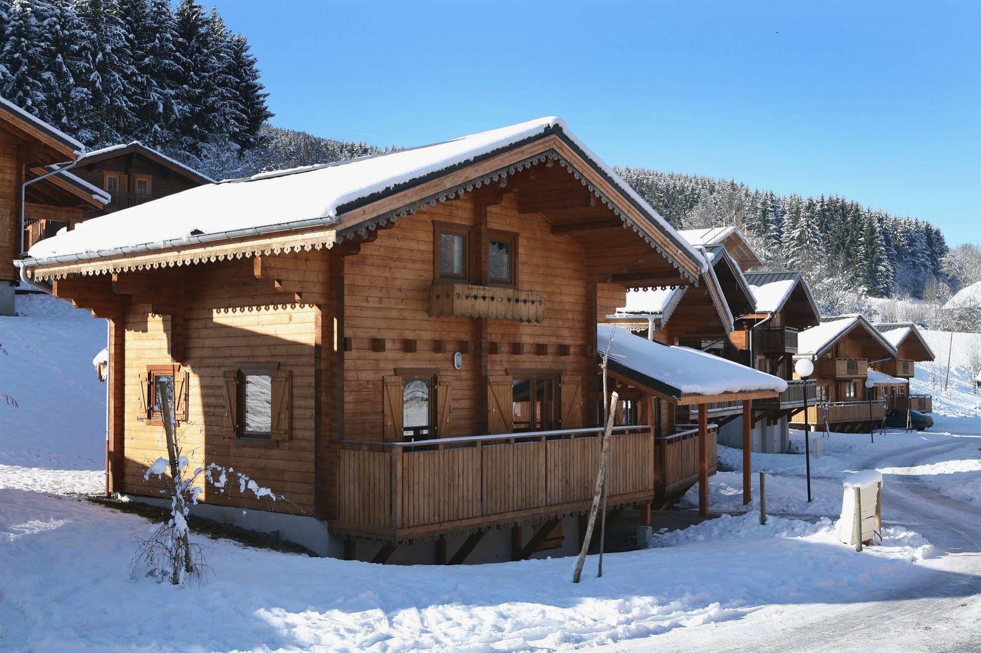 Residence Nemea Les Chalets Du Bois De Champelle Morillon Exterior foto
