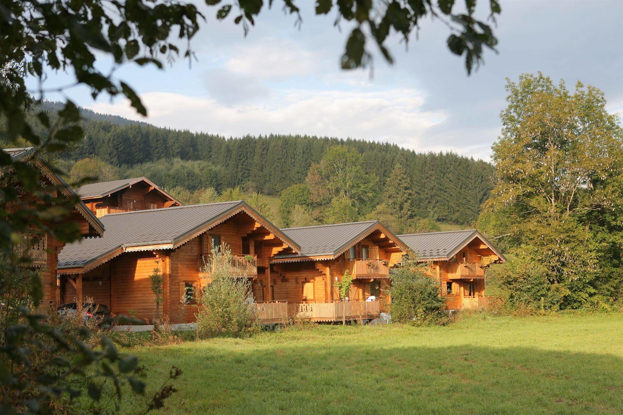 Residence Nemea Les Chalets Du Bois De Champelle Morillon Exterior foto