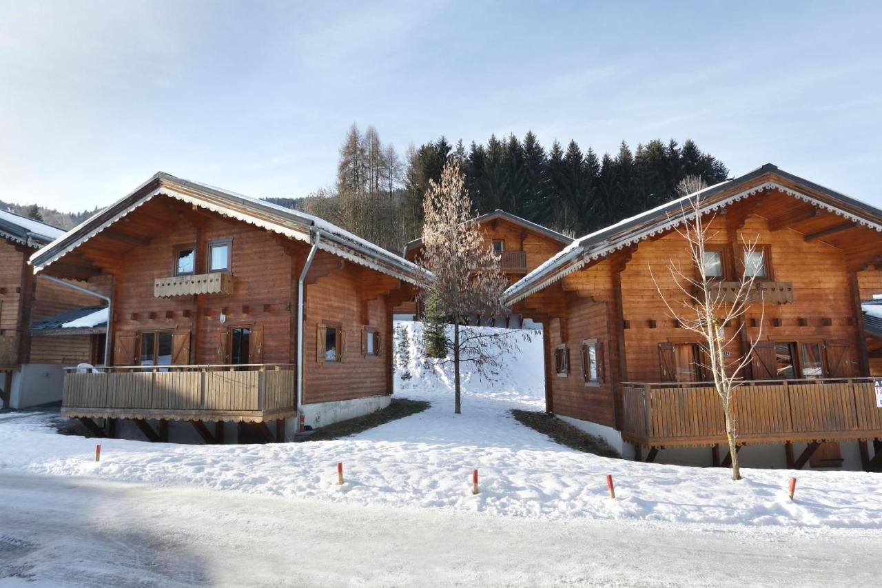 Residence Nemea Les Chalets Du Bois De Champelle Morillon Exterior foto