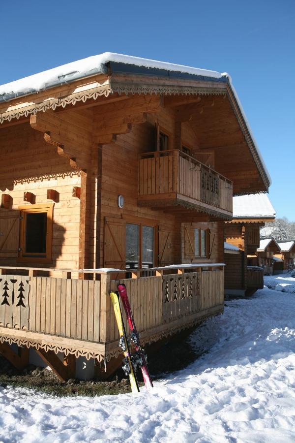Residence Nemea Les Chalets Du Bois De Champelle Morillon Exterior foto